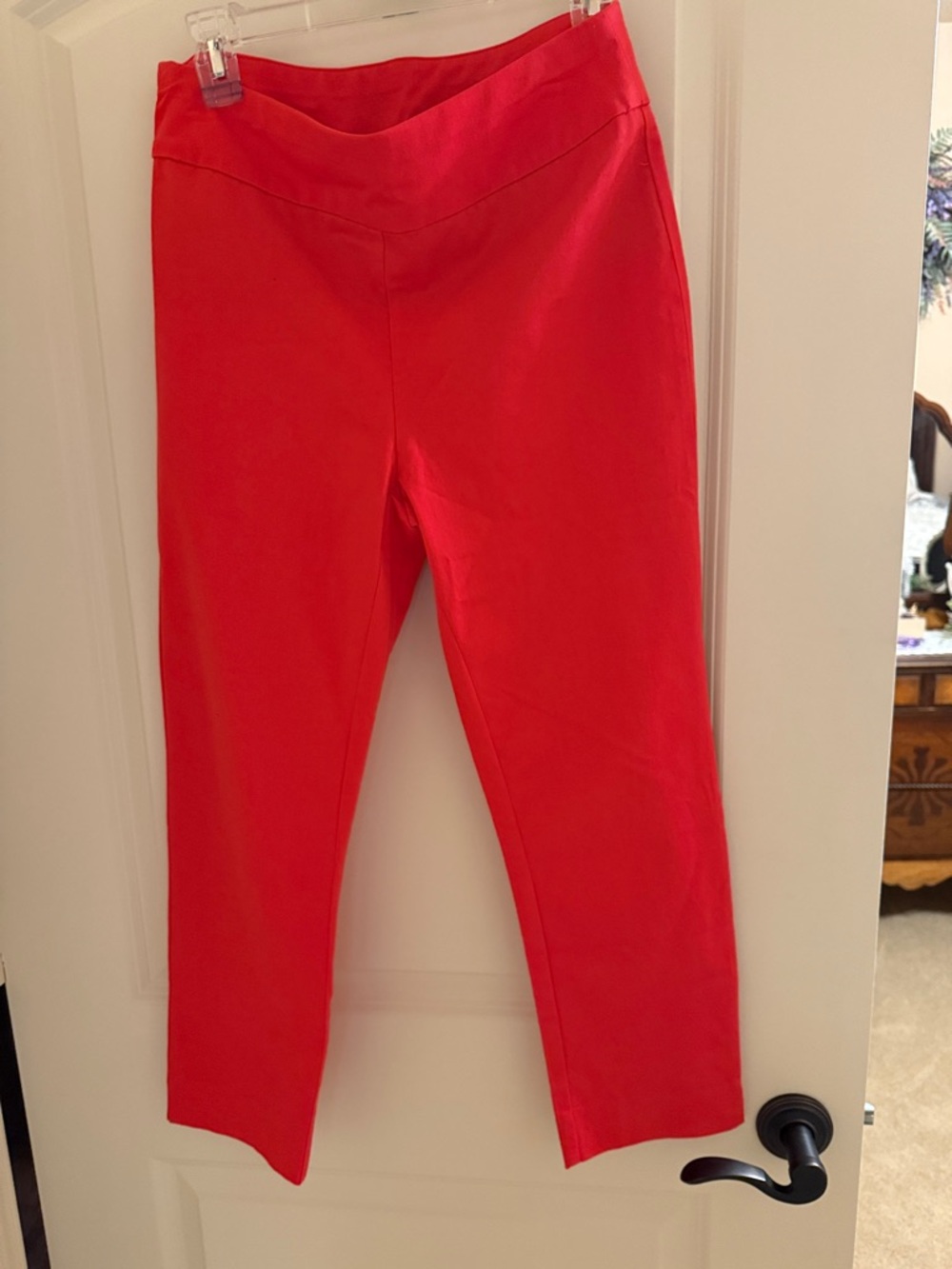 Chico's Bright Red Stretch Ponte Leggings